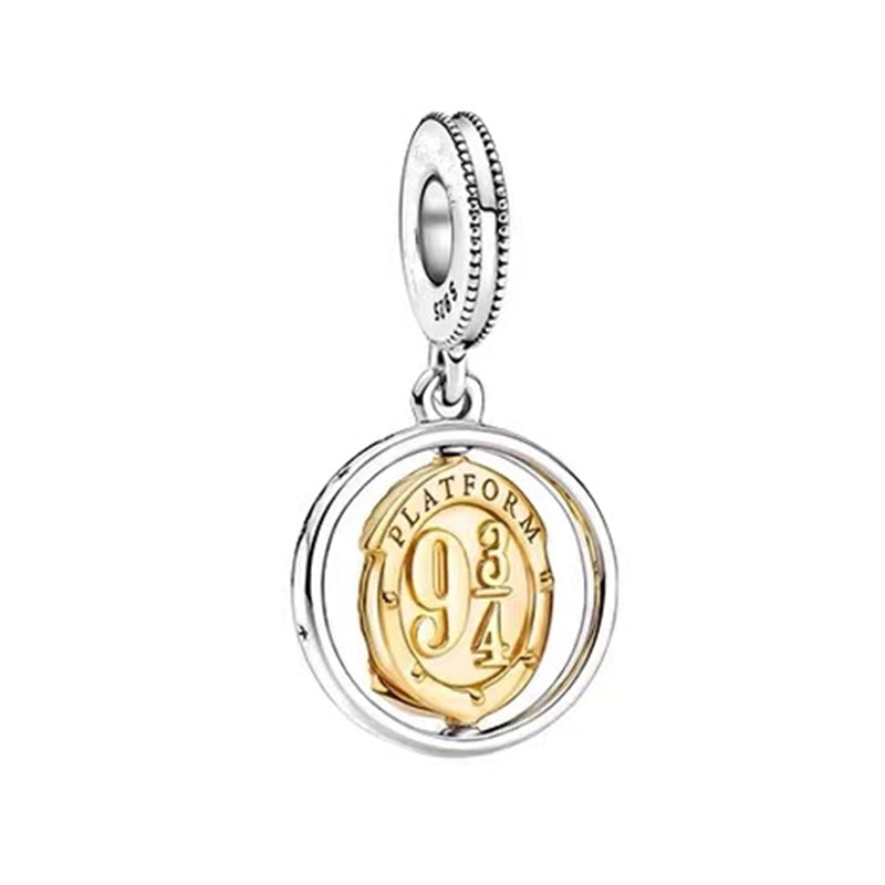 Harry Potter PLATFORM 9 ¾ Charm Bead Fit Original 925 Sterling Silver Pandora Bracelet DIY Jewelry