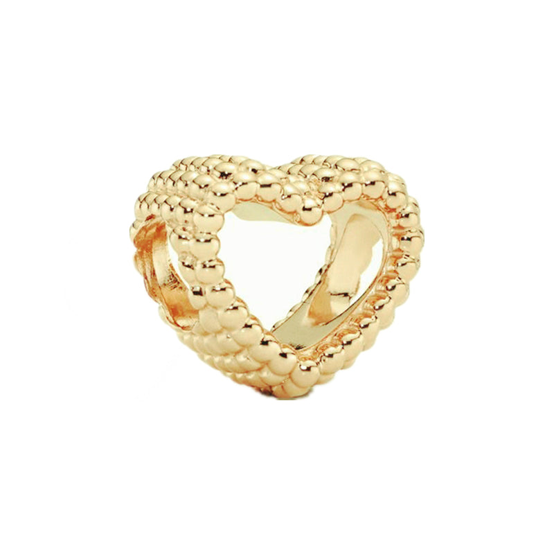 Gold Plated Series Charm Bead Fit Original Pandora 925 Sterling Silver Bracelet DIY Jewelry ZZ1099
