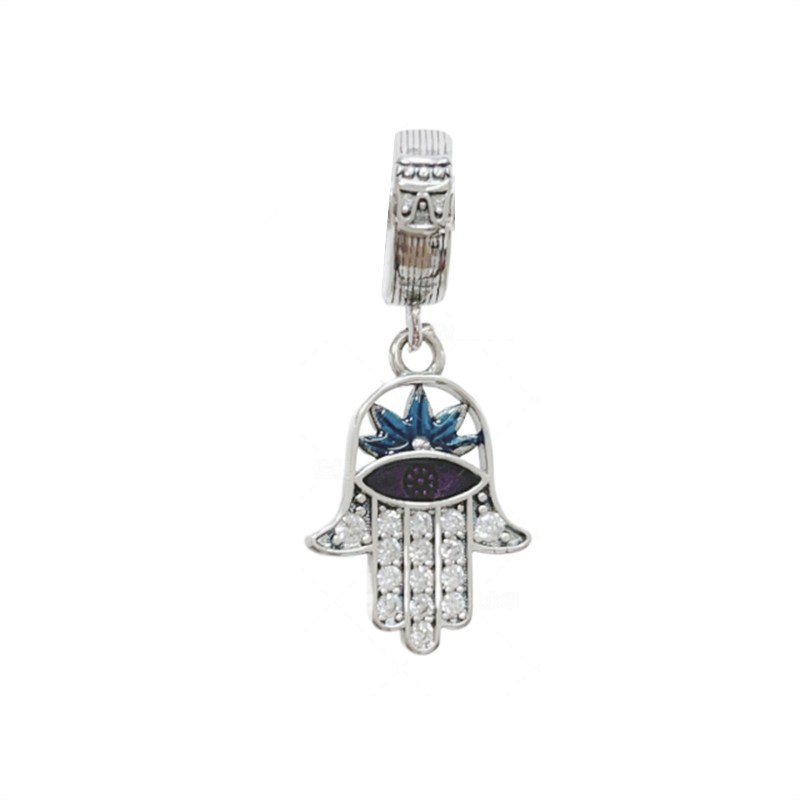 Blue Devil's Palm Eye,Moon-Watching Fox,Butterfly Dangle Charms Beads Fit Original 925 Sterling Silver Pan Bracelet Jewelry