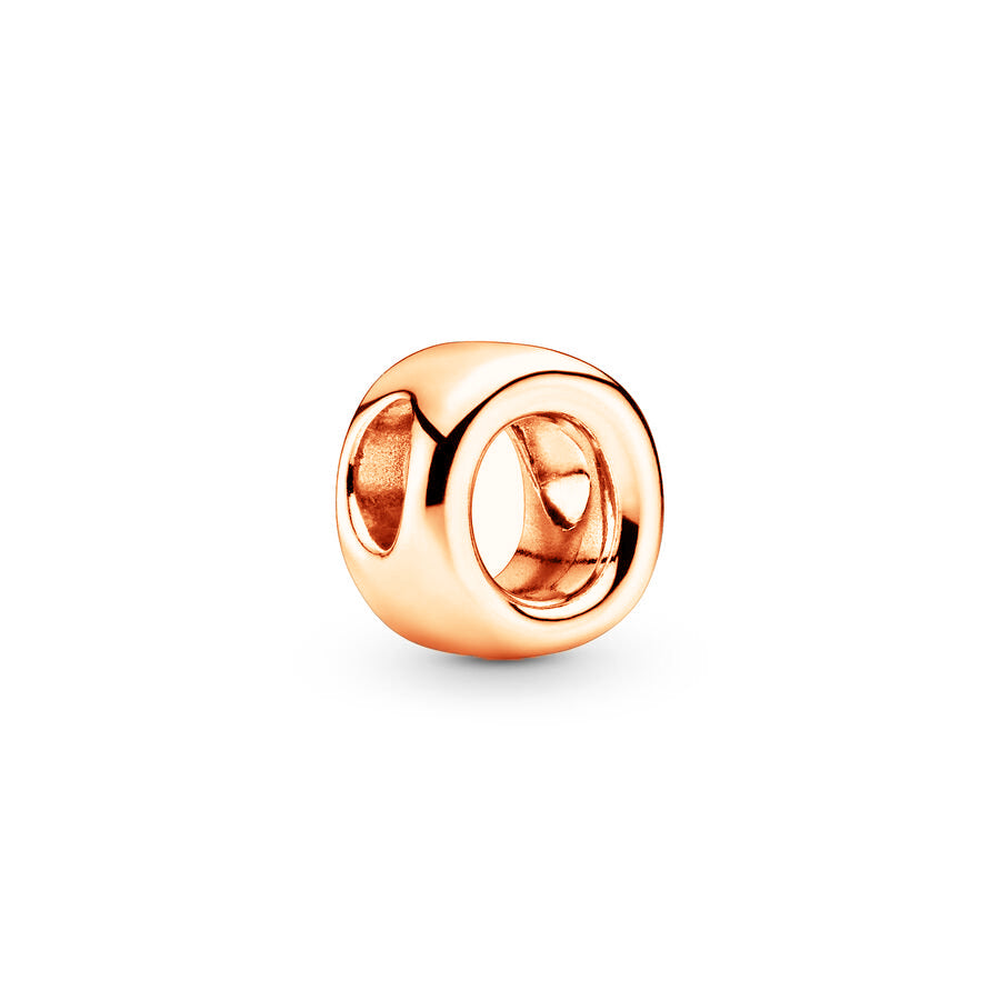 Rose Gold Plated 26 Alphabet Charm Bead Fit Original 925 Sterling Silver Bracelet DIY Jewelry