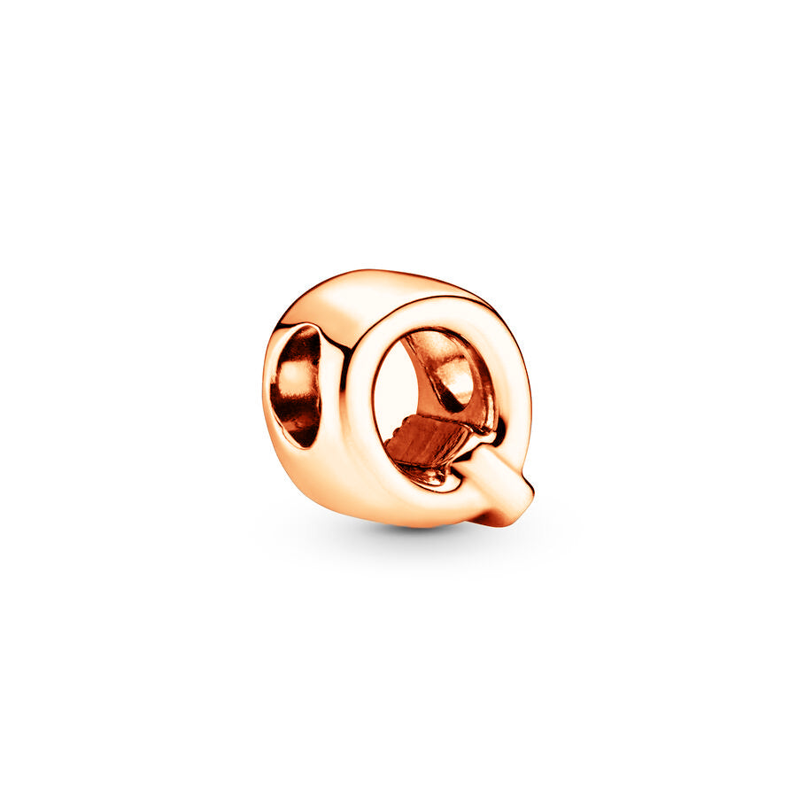 Rose Gold Plated 26 Alphabet Charm Bead Fit Original 925 Sterling Silver Bracelet DIY Jewelry