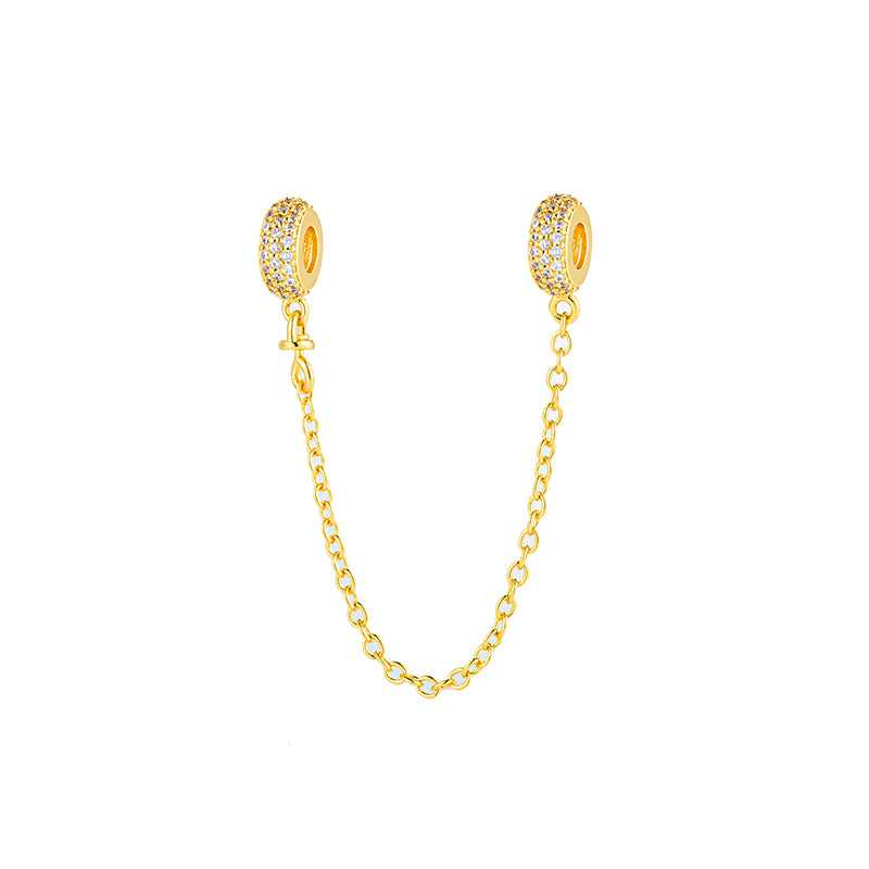 Gold Plated Series Charm Bead Fit Original Pandora 925 Sterling Silver Bracelet DIY Jewelry DZ2263