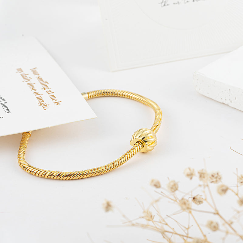 Gold Plated Series Charm Bead Fit Original Pandora 925 Sterling Silver Bracelet DIY Jewelry ZZ2264