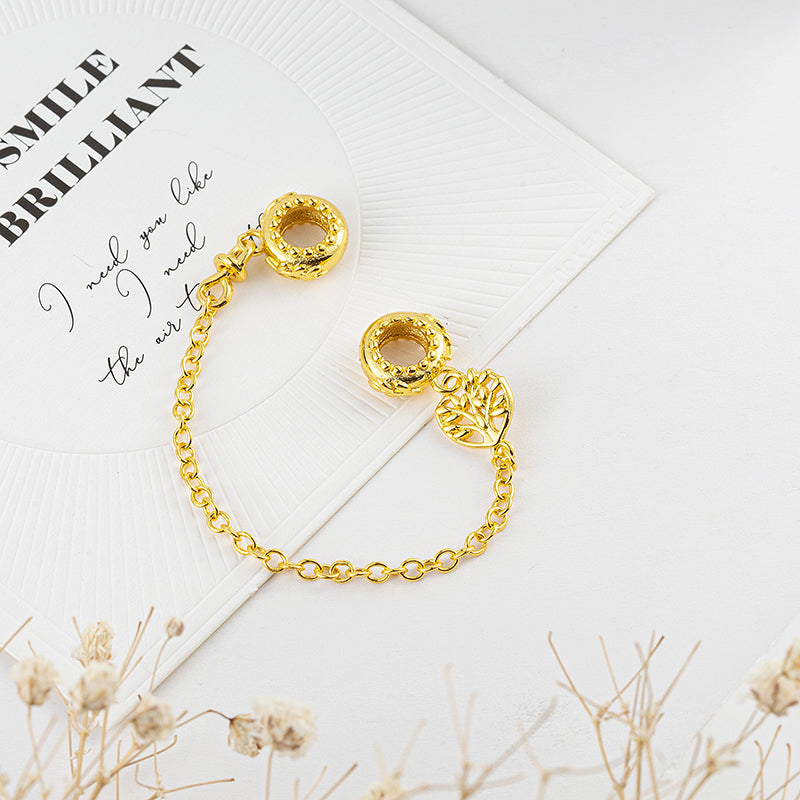 Gold plated Charm Pendant Bead Fit Original Pandora Bracelet DIY Jewelry DZ2274