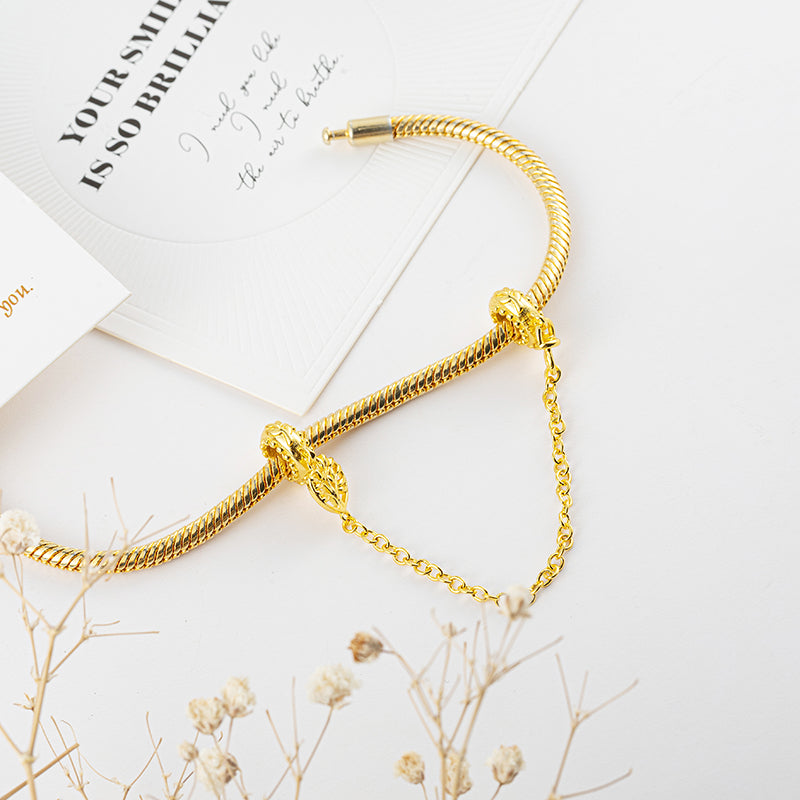 Gold plated Charm Pendant Bead Fit Original Pandora Bracelet DIY Jewelry DZ2274