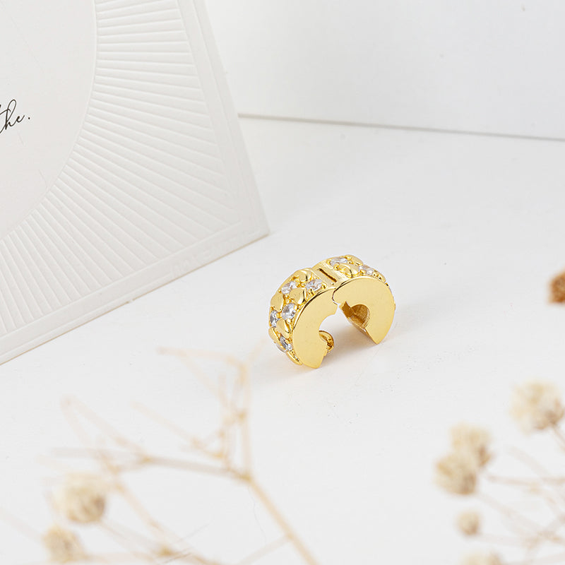 Gold Plated Series Charm Bead Fit Original Pandora 925 Sterling Silver Bracelet DIY Jewelry ZZ2294