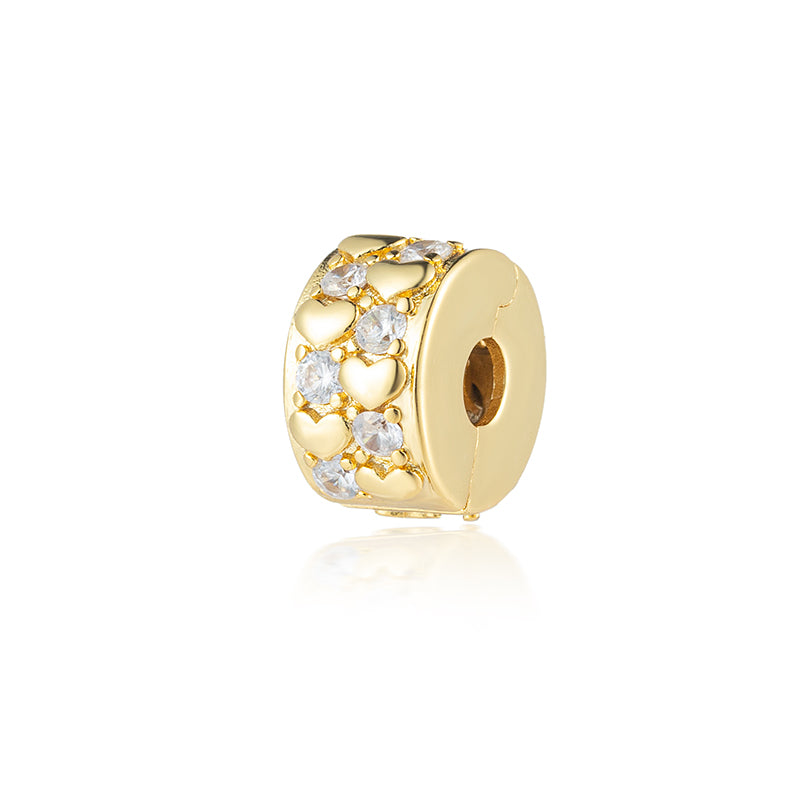 Gold Plated Series Charm Bead Fit Original Pandora 925 Sterling Silver Bracelet DIY Jewelry ZZ2294