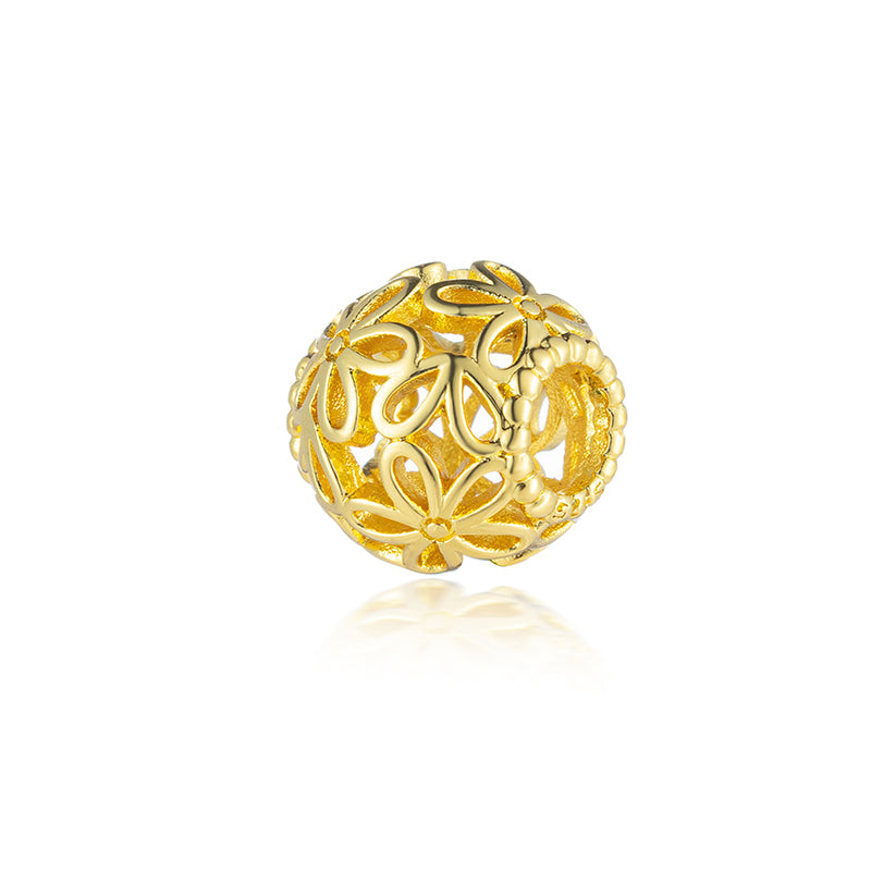 Gold Plated Series Charm Bead Fit Original Pandora 925 Sterling Silver Bracelet DIY Jewelry ZZ2295