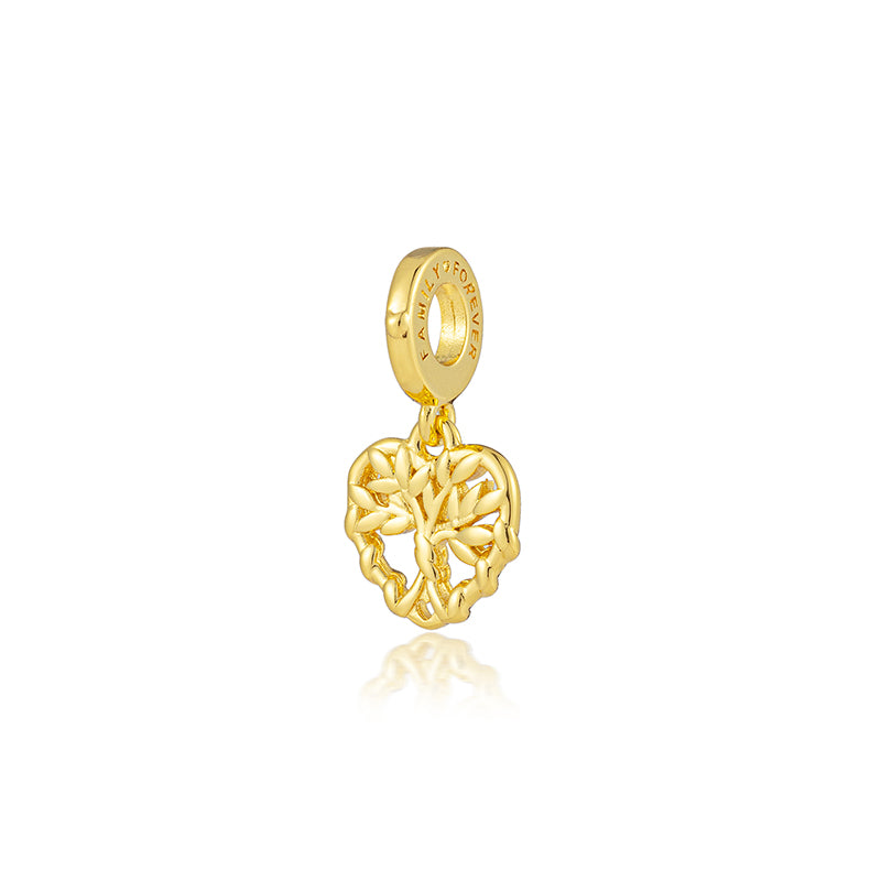 Gold Plated Series Tree of Life Charm Bead Fit Original Pandora 925 Sterling Silver Bracelet DIY Jewelry DZ2311