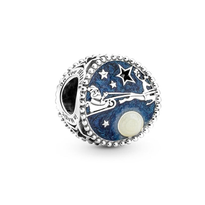 Blue Devil's Palm Eye,Moon-Watching Fox,Butterfly Dangle Charms Beads Fit Original 925 Sterling Silver Pan Bracelet Jewelry