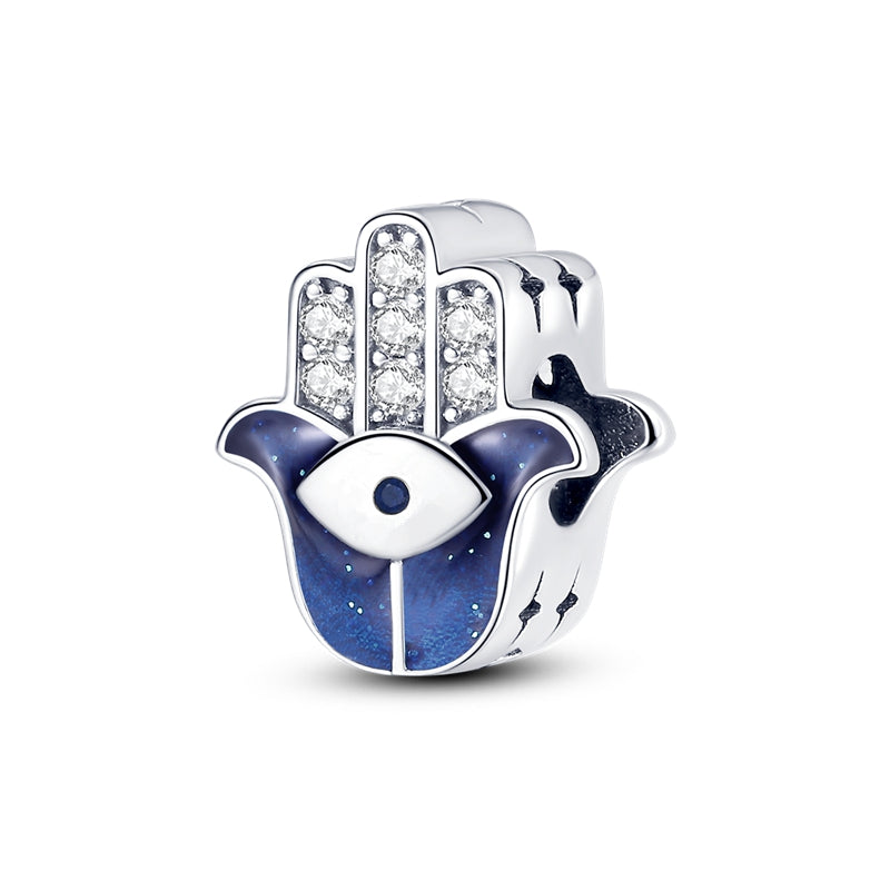 Blue Devil's Palm Eye,Moon-Watching Fox,Butterfly Dangle Charms Beads Fit Original 925 Sterling Silver Pan Bracelet Jewelry