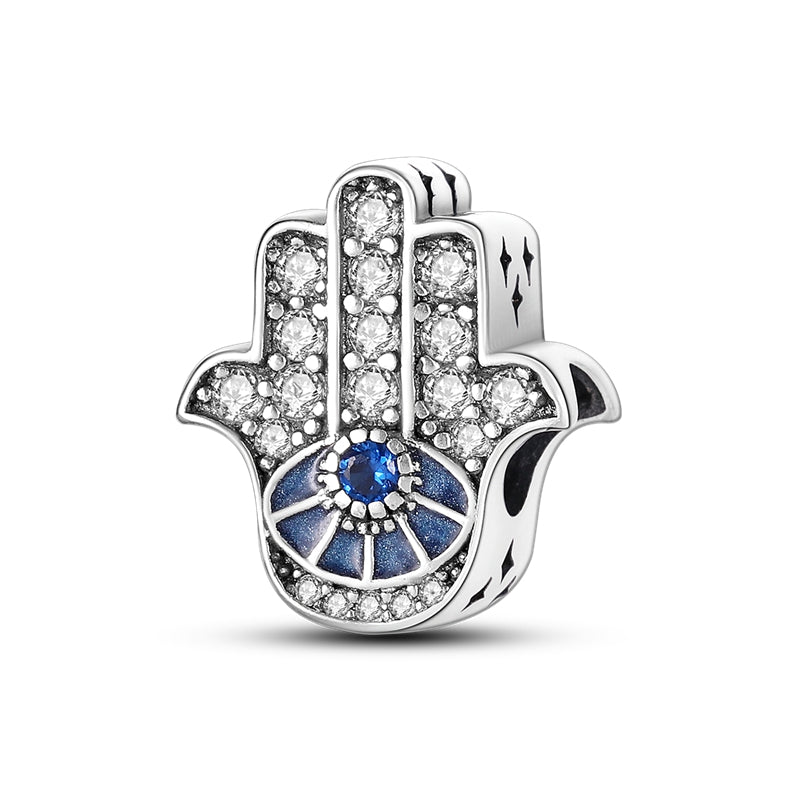 Blue Devil's Palm Eye,Moon-Watching Fox,Butterfly Dangle Charms Beads Fit Original 925 Sterling Silver Pan Bracelet Jewelry