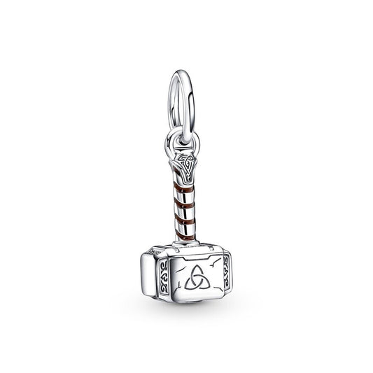 Marvel Mjolnir Charm Bead Fit Original 925 Sterling Silver Pandora Bracelet DIY Jewelry L008