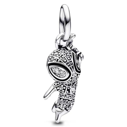 Marvel Spider-Man Charm Bead Fit Original 925 Sterling Silver Pandora Bracelet DIY Jewelry L010