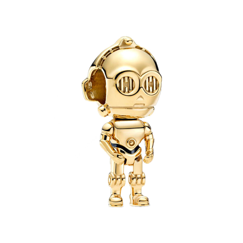 Star Wars Robot C-3PO Charm Bead Fit Original 925 Sterling Silver Pandora Bracelet DIY Jewelry