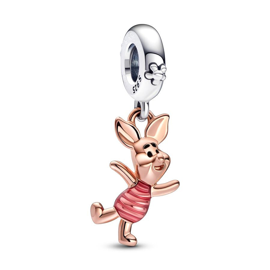 Winnie the Pooh Series Piglet Charm Bead Fit Original 925 Sterling Silver Pandora Bracelet DIY Jewelry