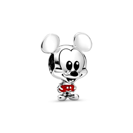 Disney Mickey Mouse Charm Bead Fit Original 925 Sterling Silver Pandora Bracelet DIY Jewelry L069