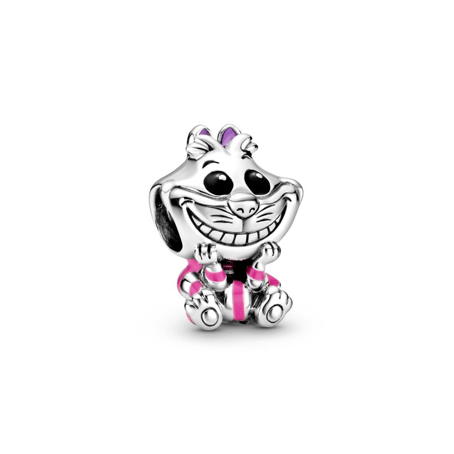 Disney Cheshire Cat Charm Bead Fit Original 925 Sterling Silver Pandora Bracelet DIY Jewelry L072