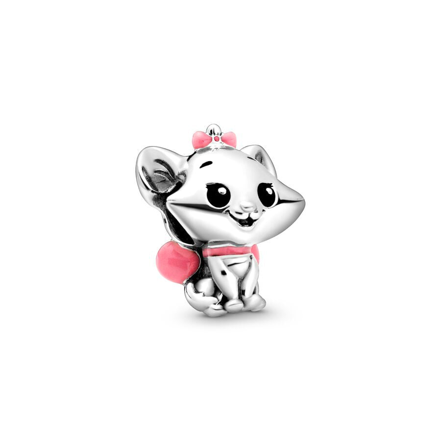 Disney Marie Cat Charm Bead Fit Original 925 Sterling Silver Pandora Bracelet DIY Jewelry L073