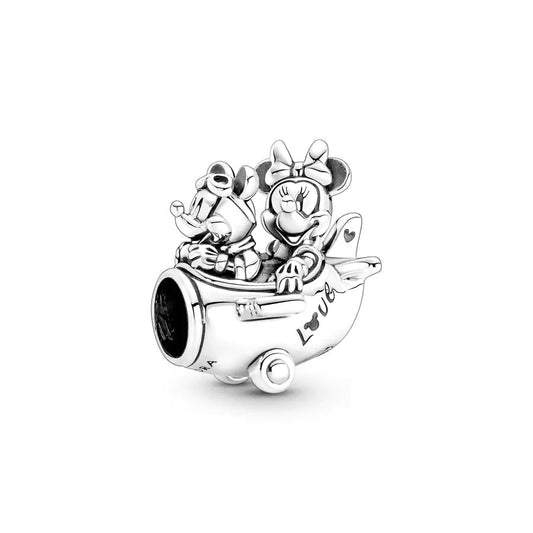 Disney Steamboat Willie Charm Bead Fit Original 925 Sterling Silver Pandora Bracelet DIY Jewelry L082