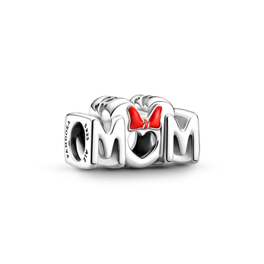 Disney Love You Mom Charm Bead Fit Original 925 Sterling Silver Pandora Bracelet DIY Jewelry L084