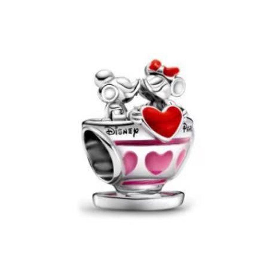 Disney Mickey Minnie Mouse Charm Bead Fit Original 925 Sterling Silver Pandora Bracelet DIY Jewelry L086