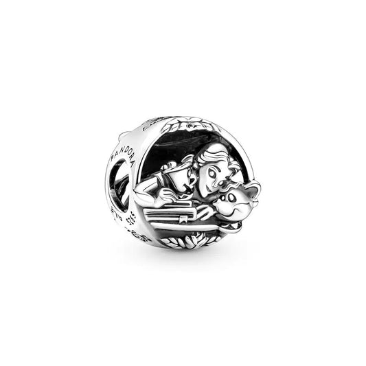 Disney Beauty and the Beast Charm Bead Fit Original 925 Sterling Silver Pandora Bracelet DIY Jewelry