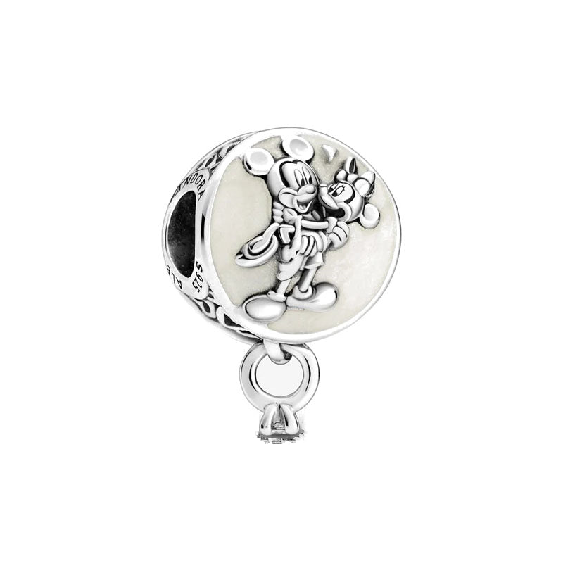 Disney Mickey and Minnie Charm Bead Fit Original 925 Sterling Silver Pandora Bracelet DIY Jewelry