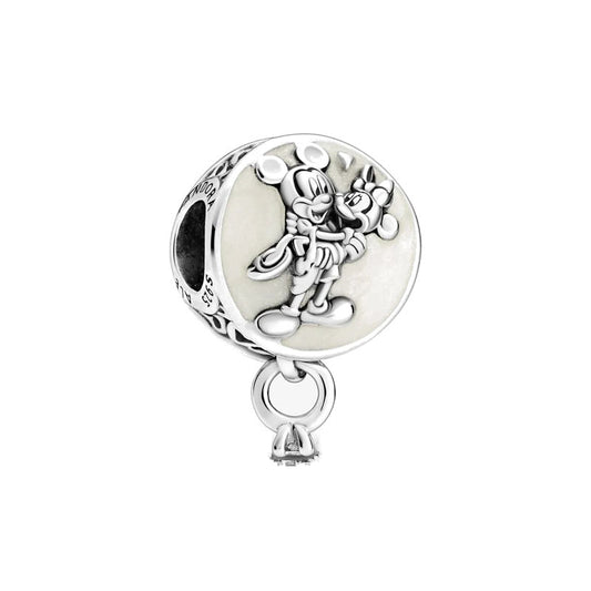 Disney Mickey and Minnie Charm Bead Fit Original 925 Sterling Silver Pandora Bracelet DIY Jewelry