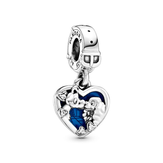 Disney Mickey and Minnie Charm Bead Fit Original 925 Sterling Silver Pandora Bracelet DIY Jewelry