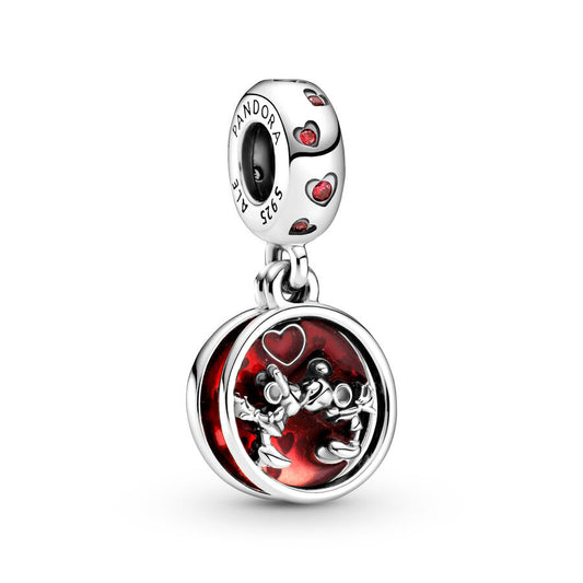 Disney Mickey and Minnie Charm Bead Fit Original 925 Sterling Silver Pandora Bracelet DIY Jewelry