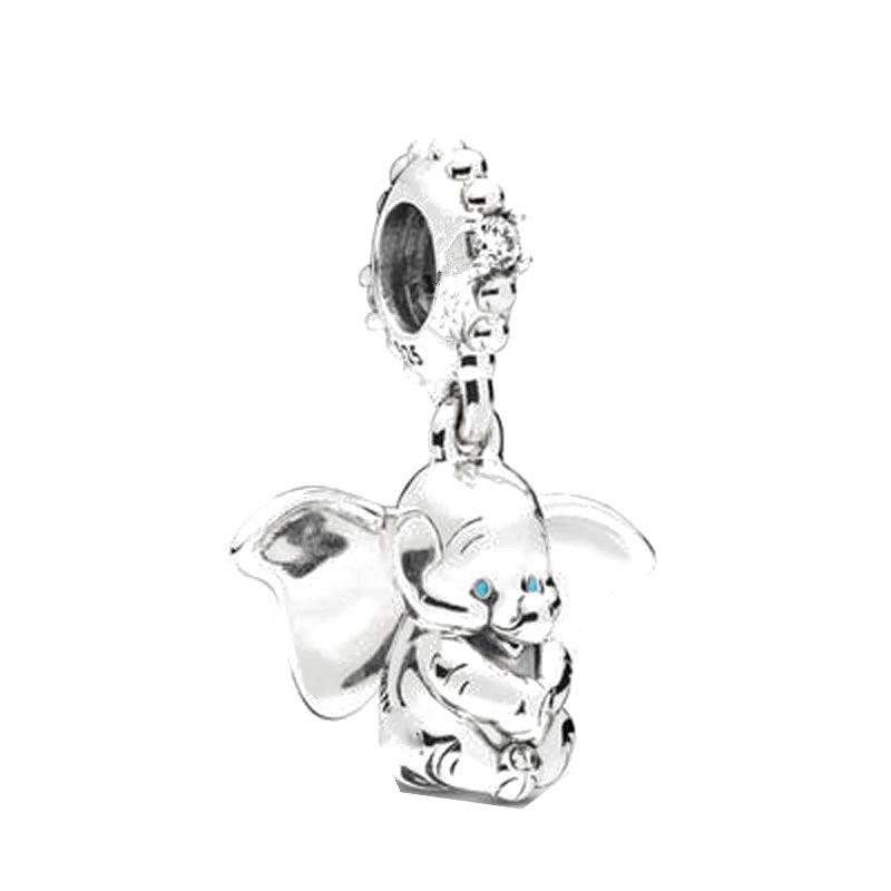 Disney Dumbo Charm Bead Fit Original 925 Sterling Silver Pandora Bracelet DIY Jewelry