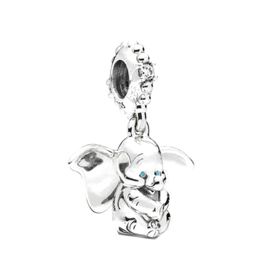 Disney Dumbo Charm Bead Fit Original 925 Sterling Silver Pandora Bracelet DIY Jewelry