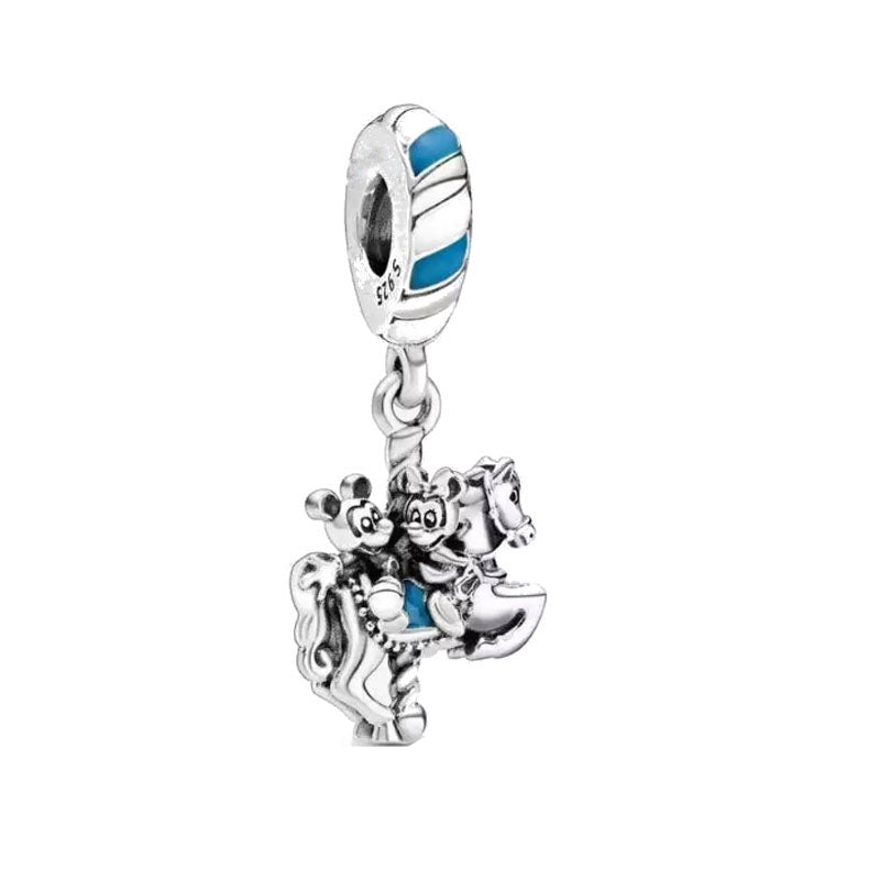 Disney Charm Bead Fit Original 925 Sterling Silver Pandora Bracelet DIY Jewelry