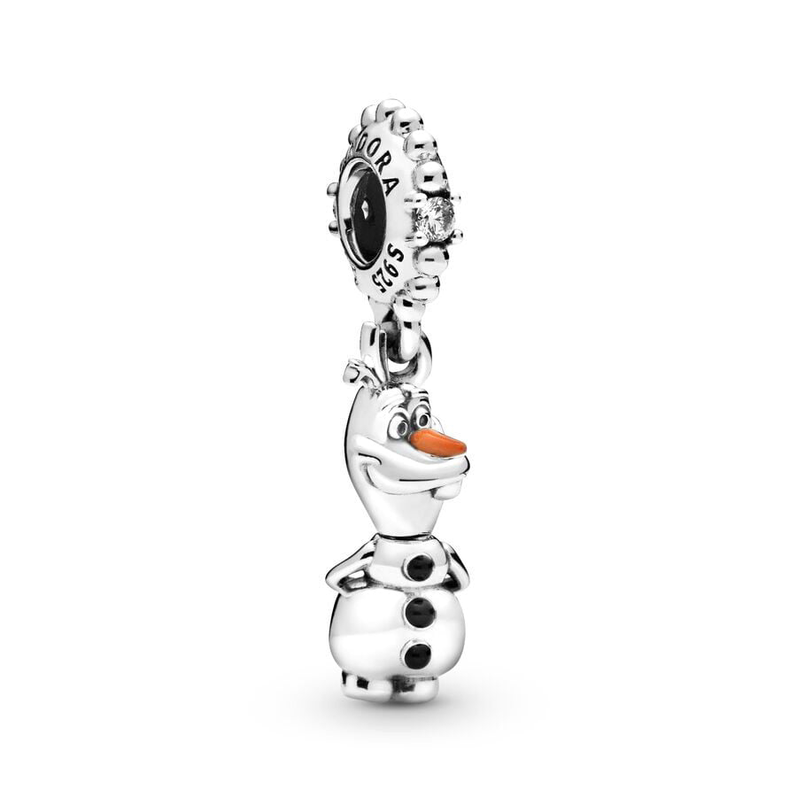 Disney Olaf Charm Bead Fit Original 925 Sterling Silver Pandora Bracelet DIY Jewelry