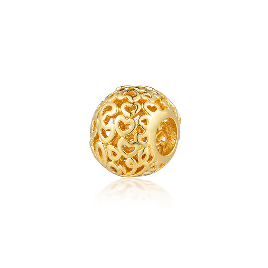 Gold Plated Series Charm Bead Fit Original Pandora 925 Sterling Silver Bracelet DIY Jewelry ZZ1067