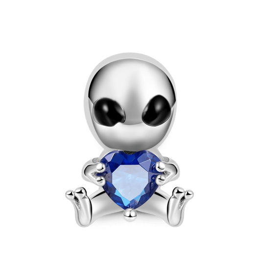 Animal Series Embraces Heart Gem Charm jewelry Beads Fit Original 925 Sterling Silver Pandora Bracelet XZ1168