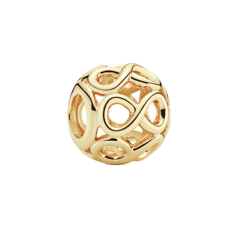 Gold Plated Series Charm Bead Fit Original Pandora 925 Sterling Silver Bracelet DIY Jewelry ZZ1173