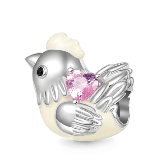 Animal Series Embraces Heart Gem Charm jewelry Beads Fit Original 925 Sterling Silver Pandora Bracelet XZ1177