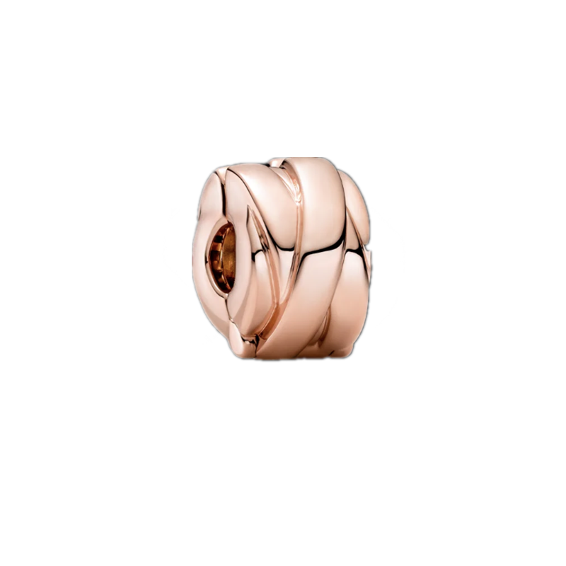 Rose Gold Charm Bead Fit Original Pandora Silver 925 Bracelet DIY Jewelry MZ1487