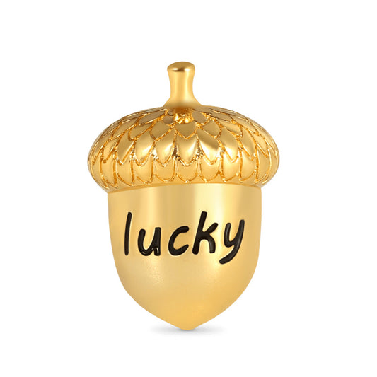 Позолоченная серия Lucky Charm Бусина подходит для оригинального браслета Pandora из стерлингового серебра 925 пробы DIY ювелирные изделия ZZ1604