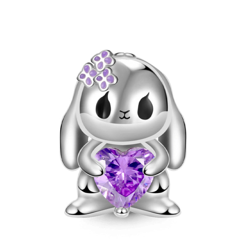 Animal Series Embraces Heart Gem Charm jewelry Beads Fit Original 925 Sterling Silver Pandora Bracelet XZ1626