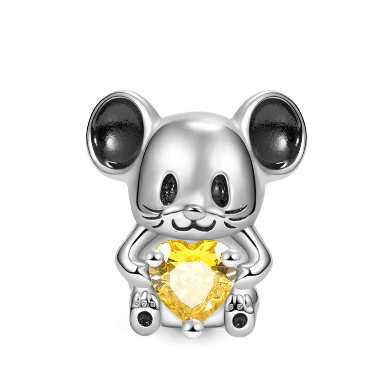 Black Cat Arctic Wolf Mouse Dog Animal Series Embraces Heart Gem Charm jewelry Beads Fit Original 925 Sterling Silver Pandora Bracelet