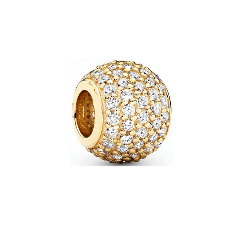 Gold Plated Series Charm Bead Fit Original Pandora 925 Sterling Silver Bracelet DIY Jewelry ZZ1755