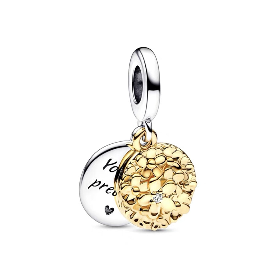 Gold plated You precious Charm Bead Fit Original Pandora Bracelet DIY Jewelry DZ1759