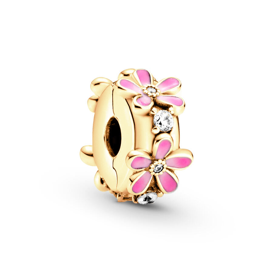 Gold Plated Series Petal Charm Bead Fit Original Pandora 925 Sterling Silver Bracelet DIY Jewelry ZZ2142