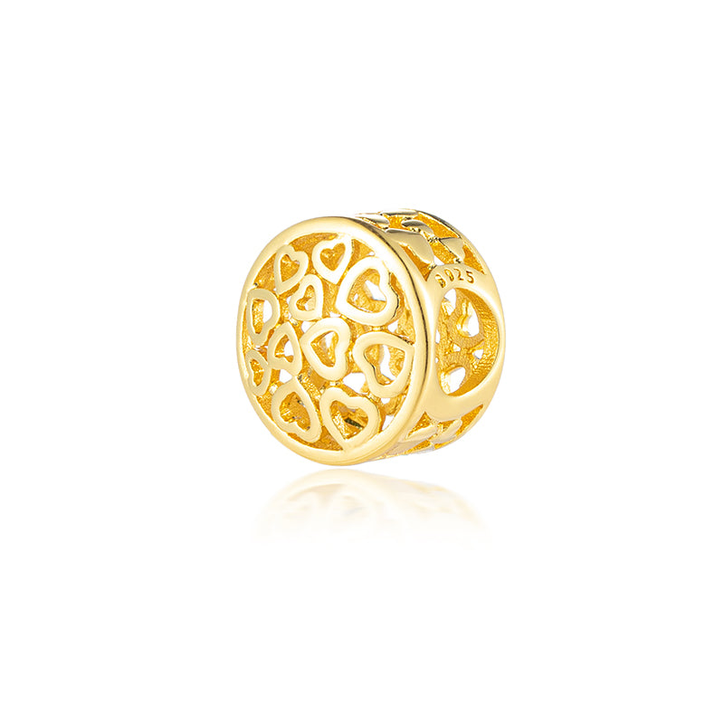 Gold Plated Series Charm Bead Fit Original Pandora 925 Sterling Silver Bracelet DIY Jewelry ZZ2257