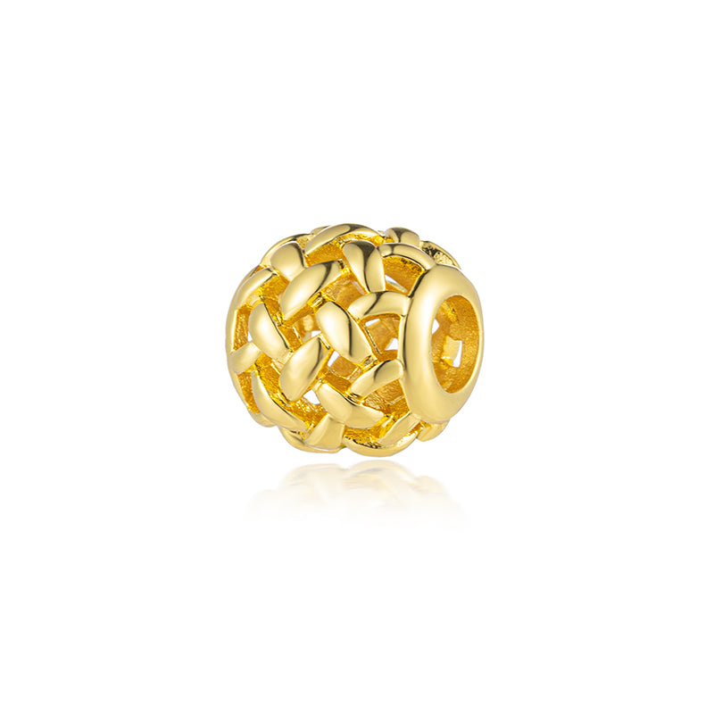 Gold Plated Series Charm Bead Fit Original Pandora 925 Sterling Silver Bracelet DIY Jewelry  ZZ2260