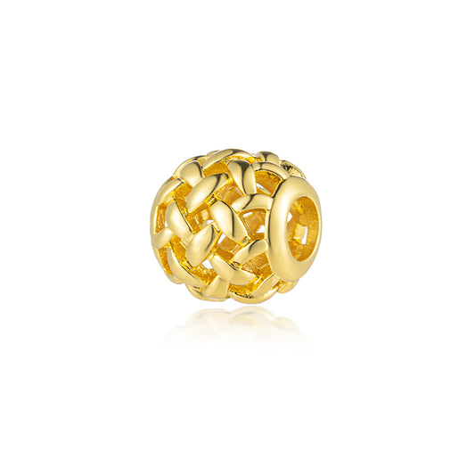 Gold Plated Series Charm Bead Fit Original Pandora 925 Sterling Silver Bracelet DIY Jewelry  ZZ2260