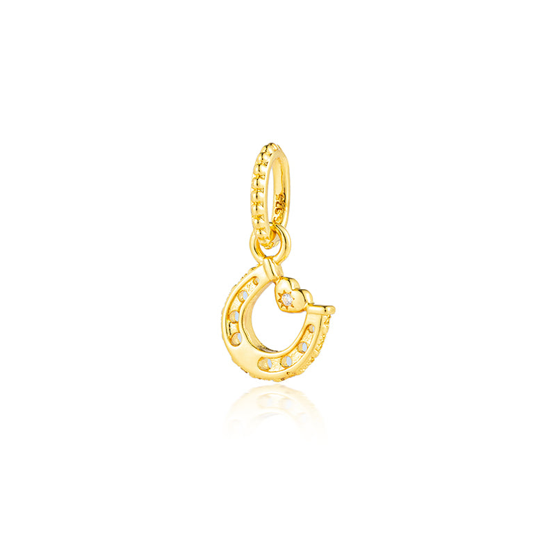 Gold Plated Series Moon&Star Charm Bead Fit Original Pandora 925 Sterling Silver Bracelet DIY Jewelry  ZZ2267